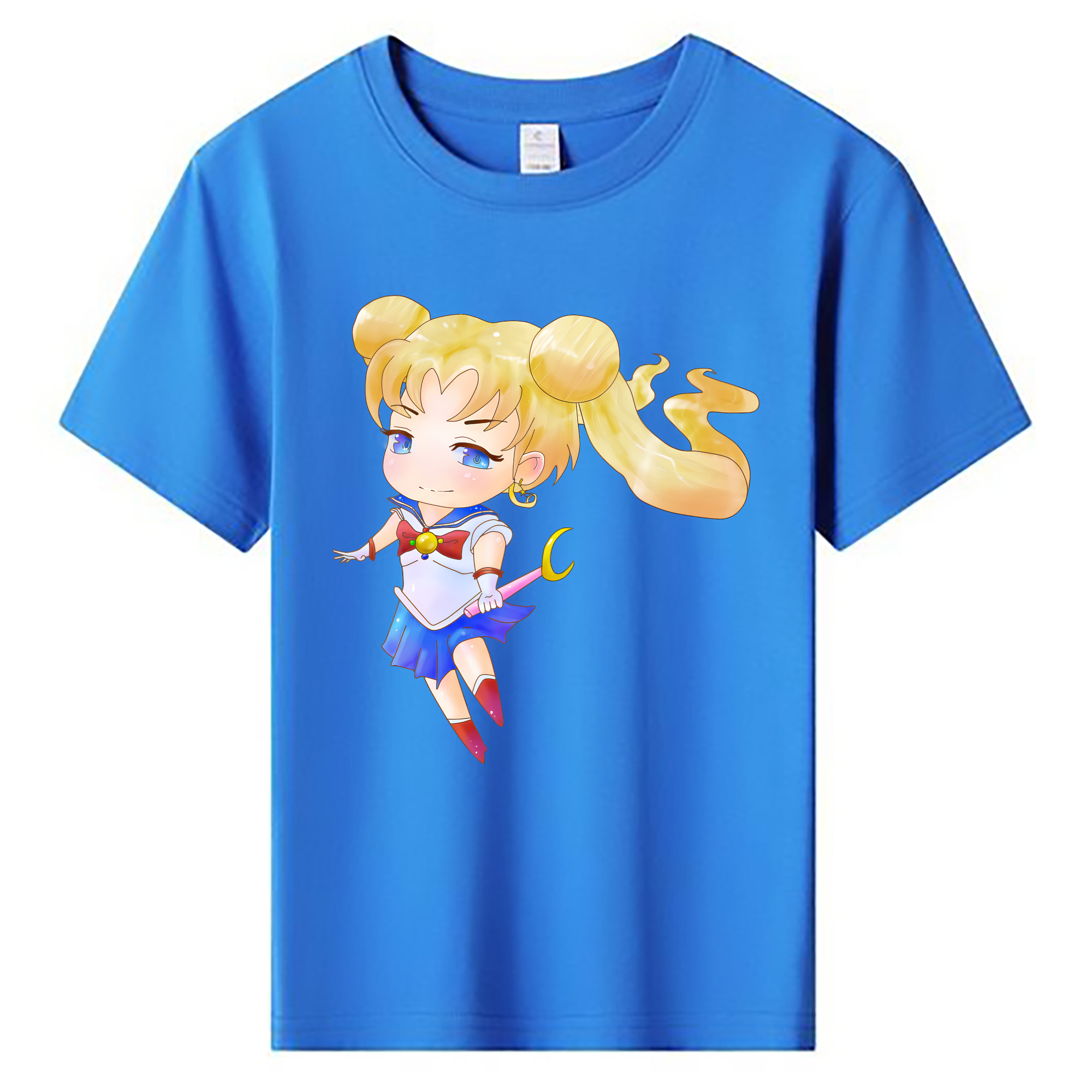 （画像用） 美少女戦士セーラームーン 愛野 美奈子 あいの みなこ Sailor Moon Aino Minako 綿100％キッズTシャツ（フロントプリント）